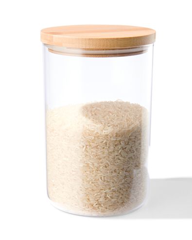 voorraadpot glas 1.7L uni - 80850037 - HEMA