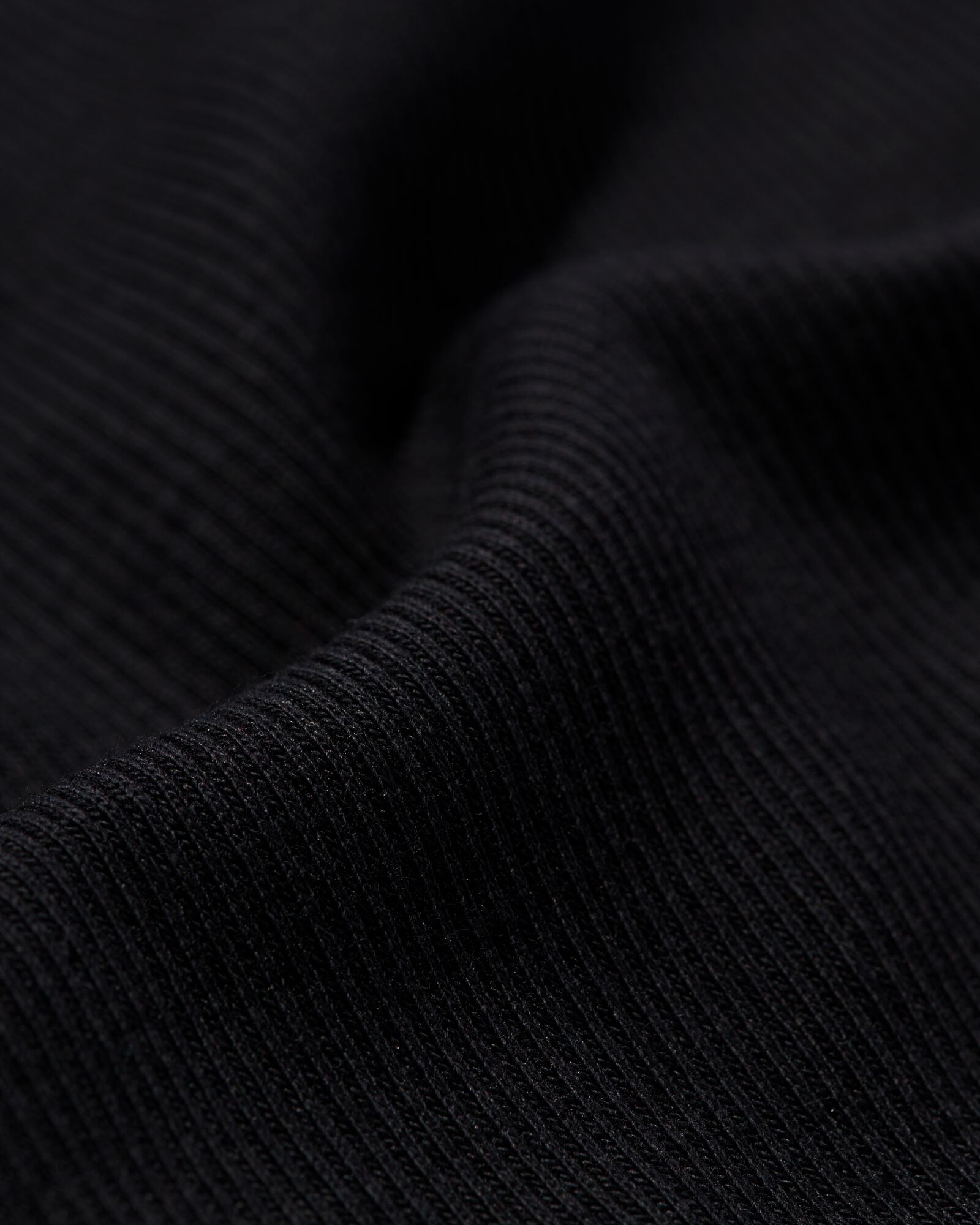 Damen-Poloshirt Clara, Feinripp schwarz schwarz - 36287240BLACK - HEMA