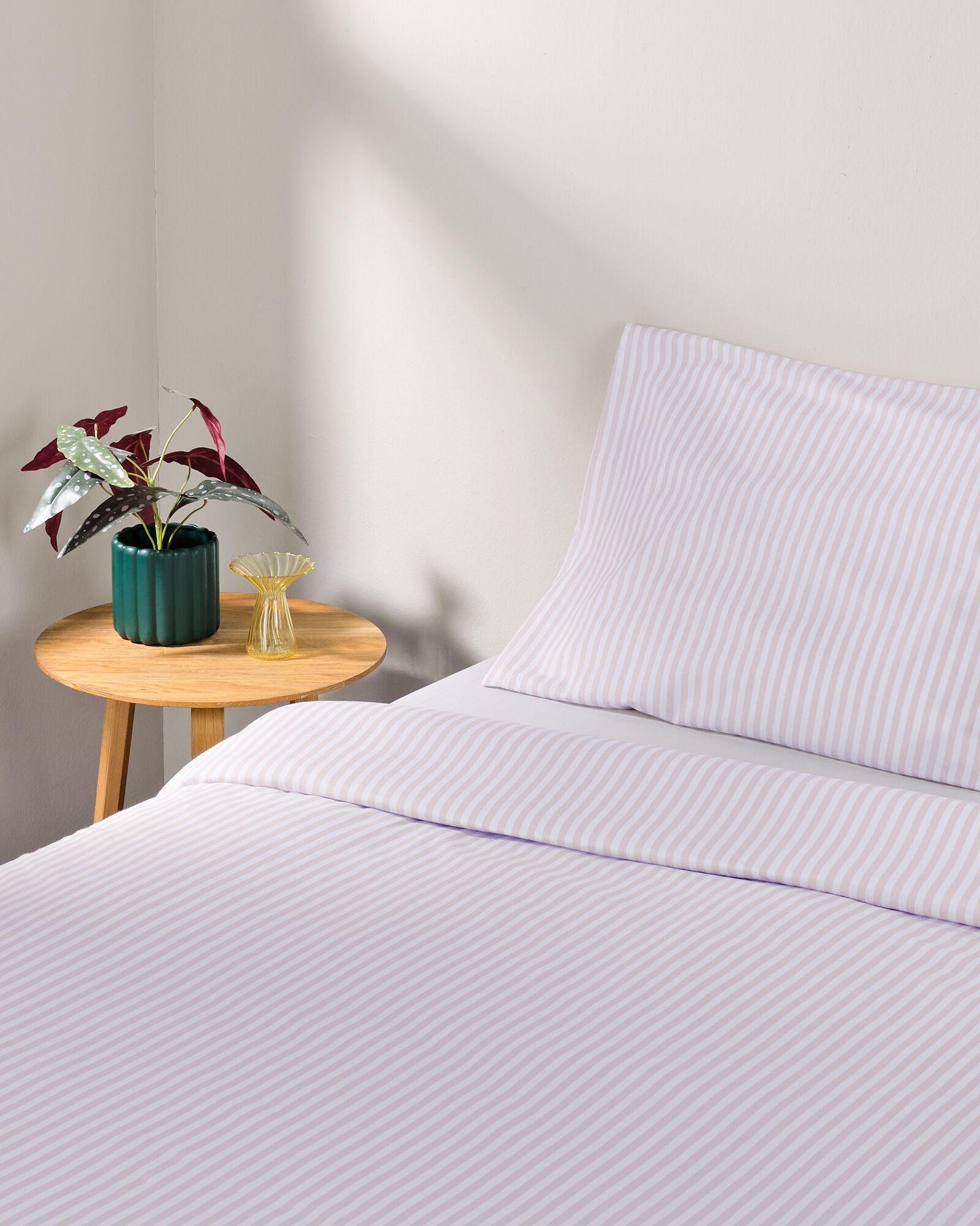 housse de couette 140x200/220 cm coton doux beige - 5750134 - HEMA