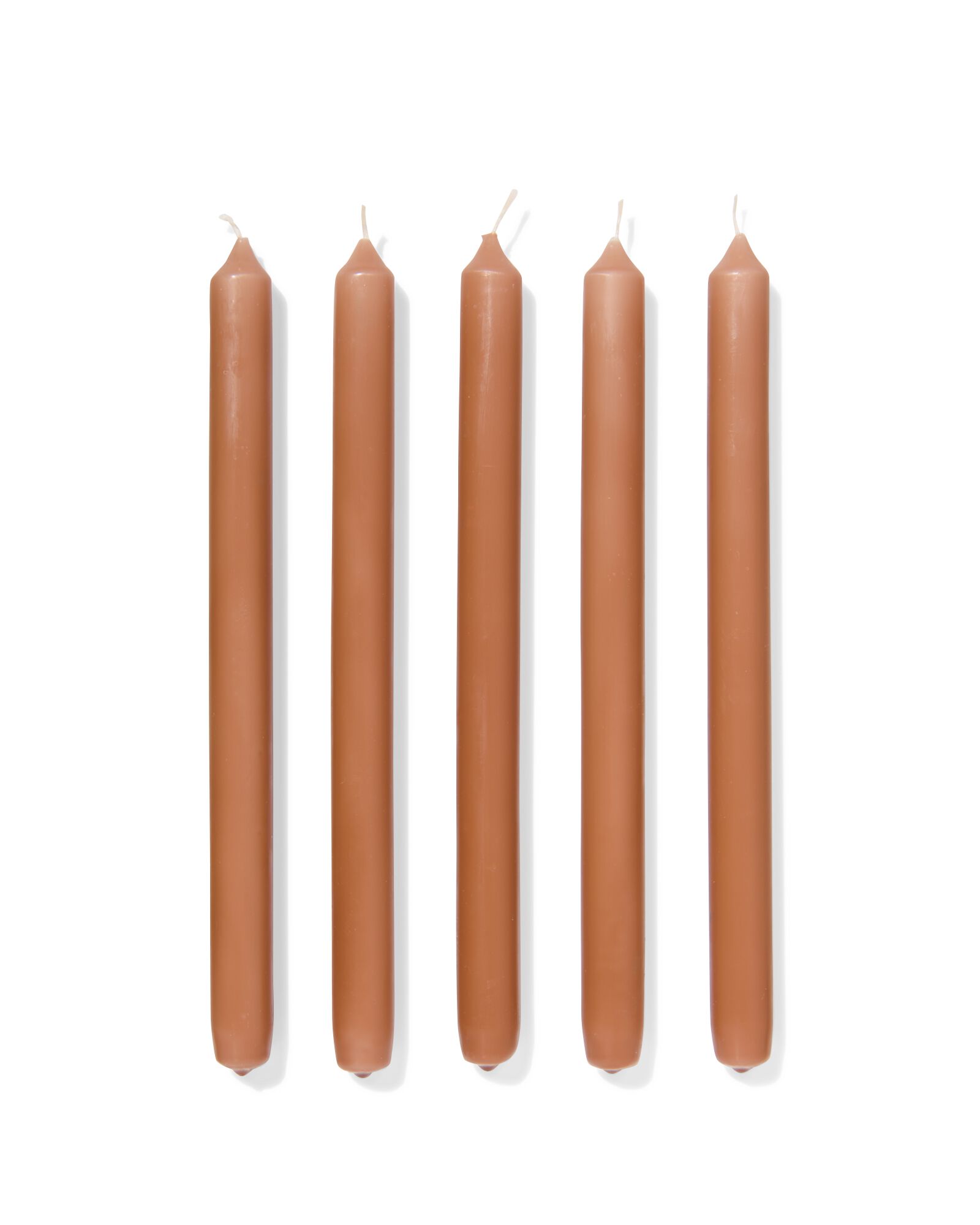 bougies longues longues &Oslash;2.2x29cm marron - 12 pi&egrave;ces marron 2,2 x 29 - 13504002 - HEMA