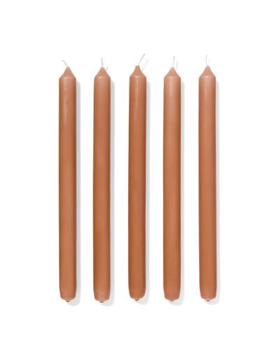 bougies longues longues &Oslash;2.2x29cm marron - 12 pi&egrave;ces marron 2,2 x 29 - 13504002 - HEMA