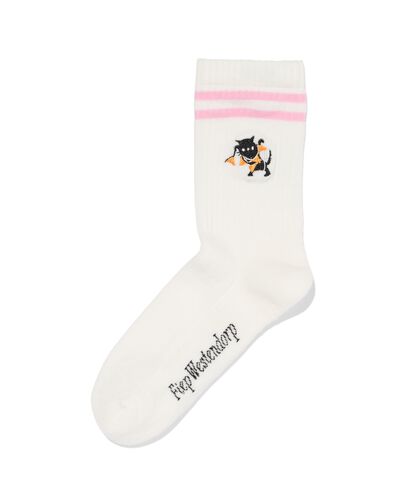 chaussettes Siepie festives pour enfants et adultes blanc cass&eacute; blanc cass&eacute; - 4120670OFFWHITE - HEMA