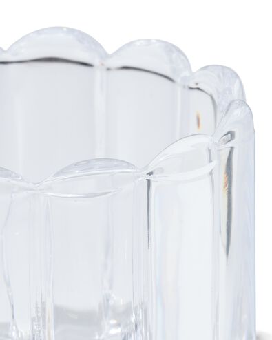 verre pour bougie parfum&eacute;e ⌀12x10cm nervur&eacute; transparent - 13507548 - HEMA