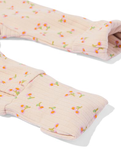 barboteuse &eacute;volutive nouveau-n&eacute; LENZING&trade; ECOVERO&trade; (viscose) c&ocirc;tel&eacute;e fleurs &eacute;cru &eacute;cru - 33446020ECRU - HEMA