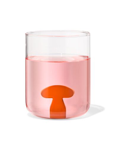 verre avec champignon 450 ml automne - 25200388 - HEMA