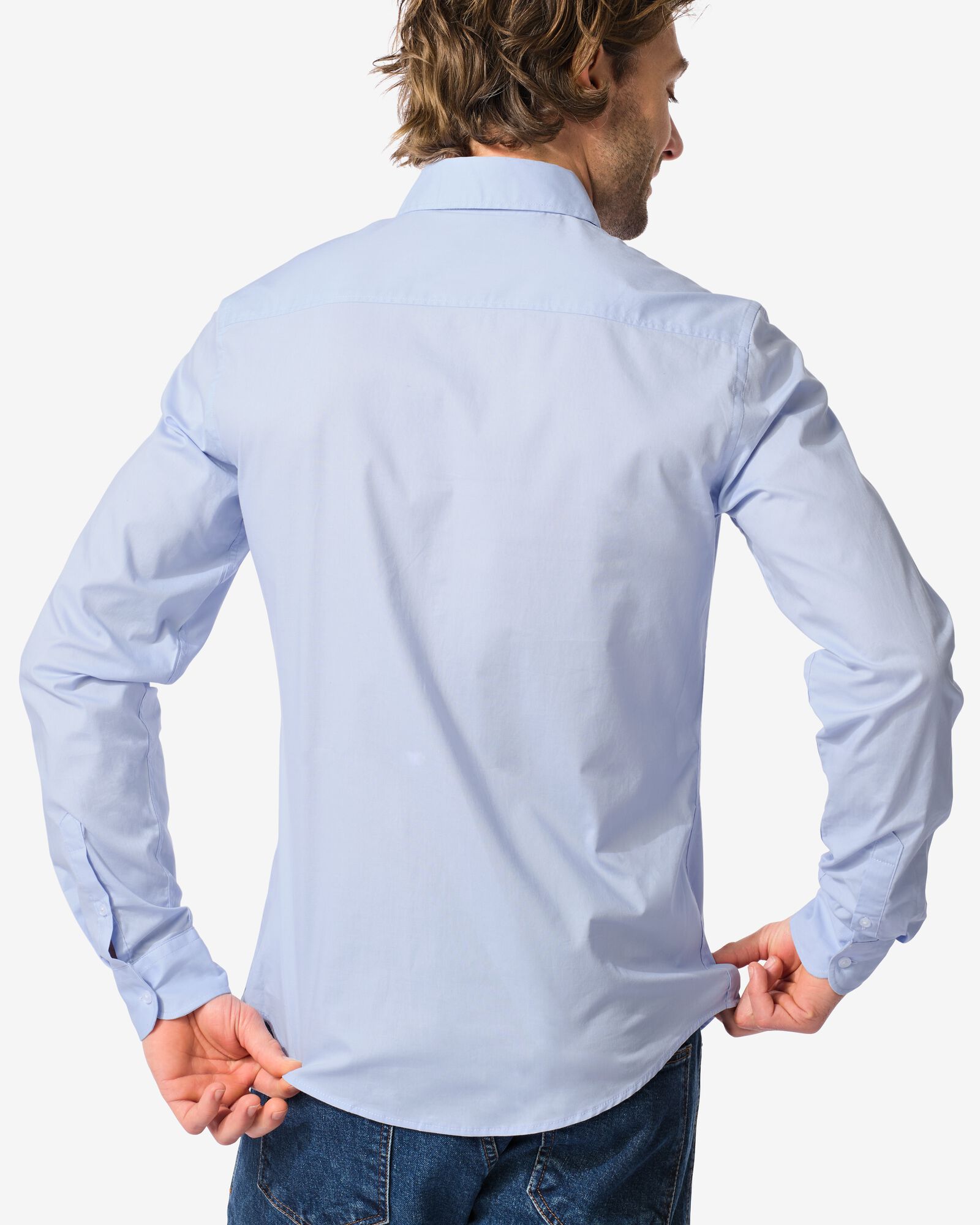 chemise homme bleu clair - 2140160LIGHTBLUE - HEMA