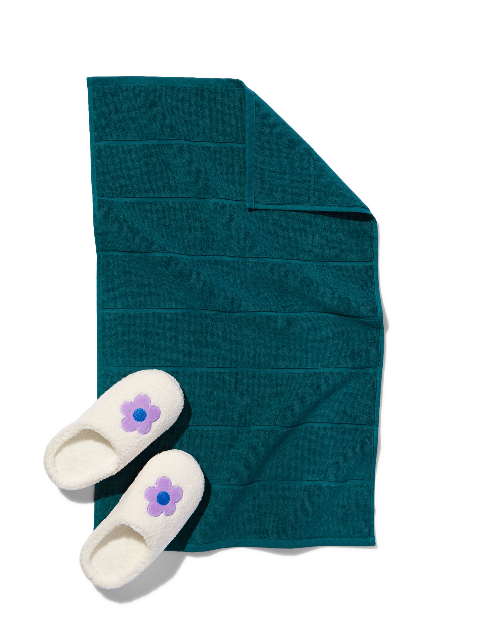 badmat 50x85 zware kwaliteit diep groen - 5245402 - HEMA