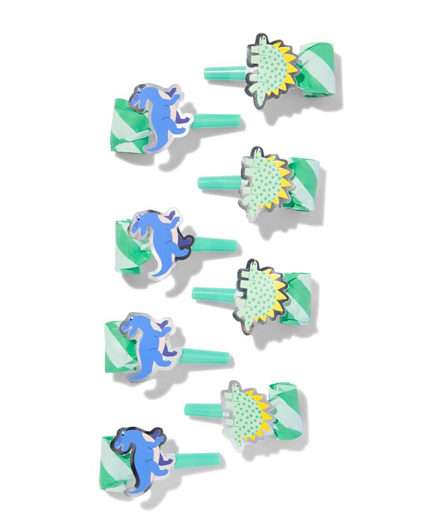 roltongen dino - 8 stuks  - 14250104 - HEMA