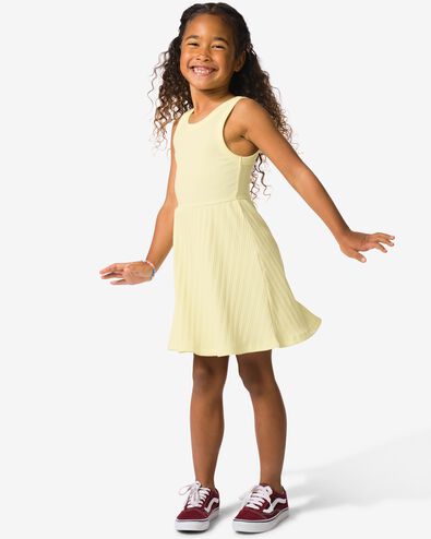 robe enfant trap&egrave;ze c&ocirc;tel&eacute;e jaune p&acirc;le jaune p&acirc;le - 30849118LIGHTYELLOW - HEMA