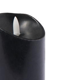 LED-Kerze aus Kerzenwachs, Ø 7.5 x 12.5 cm, schwarz - 13550038 - HEMA