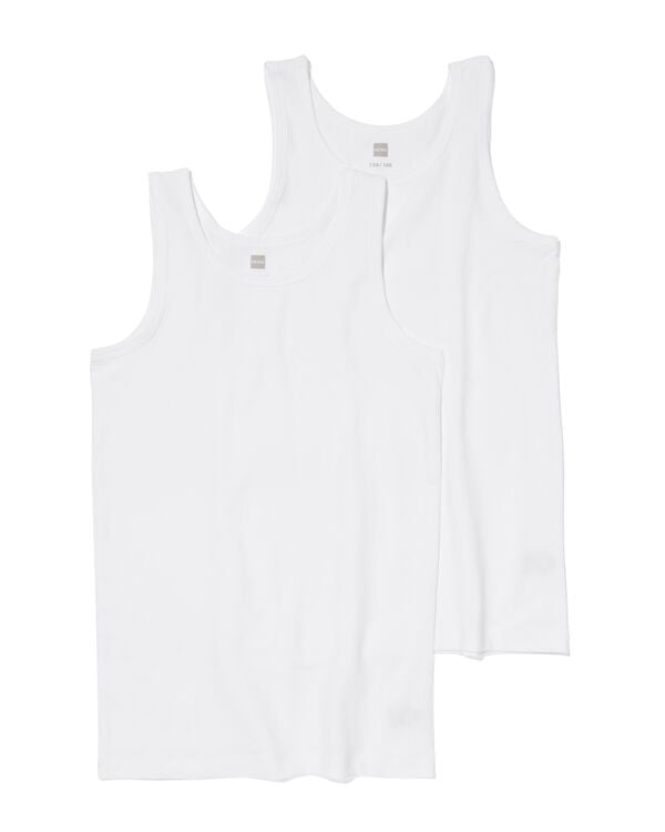 2er-Pack Kinder-Hemden, Basic, Baumwolle/Elasthan wei&szlig; wei&szlig; - 19280990WHITE - HEMA