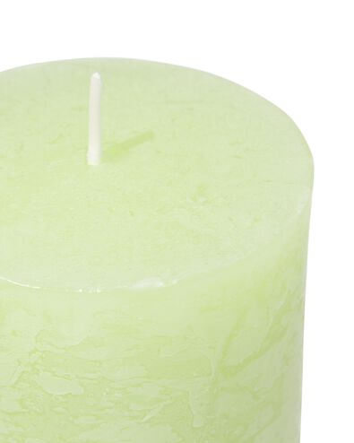 bougie rustique &Oslash; 7x19 vert clair vert menthe 7 x 19 - 13504013 - HEMA