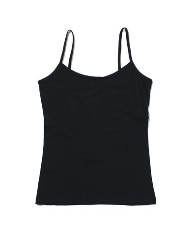 Damen-Hemd, weiche Baumwolle schwarz schwarz - 1000028546 - HEMA