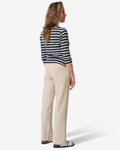 damesbroek Kacey met structuur zand zand - 36204940SAND - HEMA