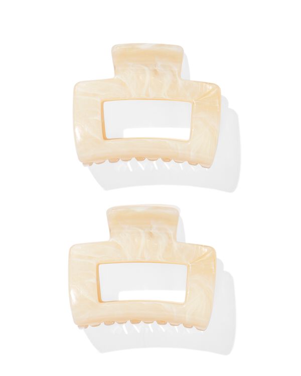 2 pinces &agrave; cheveux 5cm marbr&eacute;es - 11870071 - HEMA