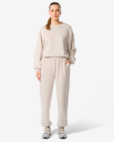 damesjoggingsbroek loose fit creme creme - 36010202CREAM - HEMA