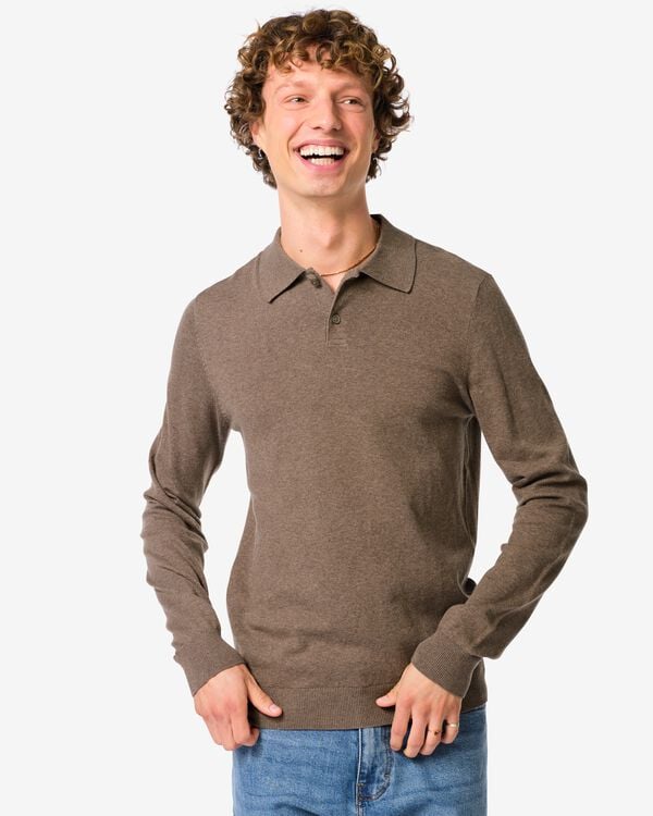 polo homme Jonathan taupe taupe - 2116970TAUPE - HEMA