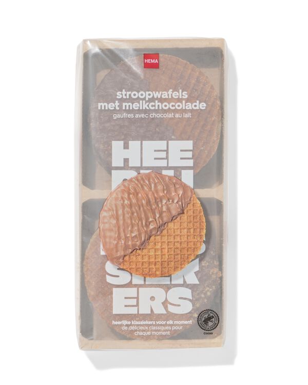 stroopwafels met melkchocolade 219g - 10860074 - HEMA