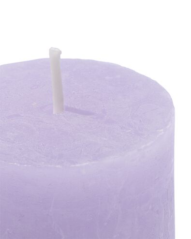 rustieke kaarsen lila lila - 1000029578 - HEMA