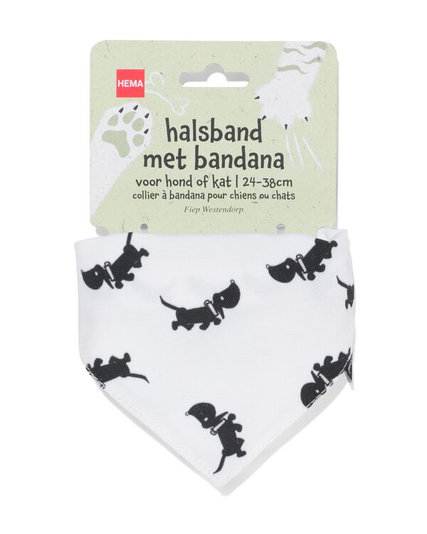 collier Takkie avec bandana pour chien ou chat 24-38cm - 61140252 - HEMA