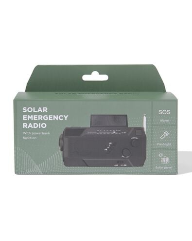 radio d'urgence Xtronic 19,7x9,8x7,6 cm rechargeable - 81000006 - HEMA