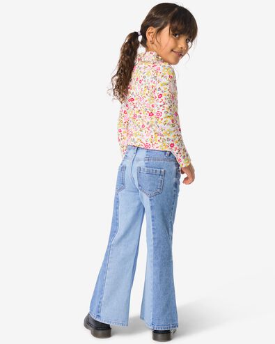 kinderjeans bootcut fit strepen lichtblauw lichtblauw - 30815561LIGHTBLUE - HEMA