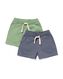 2 shorts sweat bébé vert 80 - 33109354 - HEMA