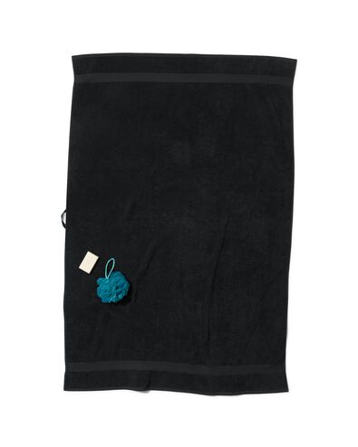 serviette de bain 100x150 qualit&eacute; &eacute;paisse noir noir serviette 100 x 150 - 5230083 - HEMA