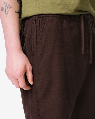 short homme Wes coupe r&eacute;guli&egrave;re marron fonc&eacute; marron fonc&eacute; - 2149610DARKBROWN - HEMA