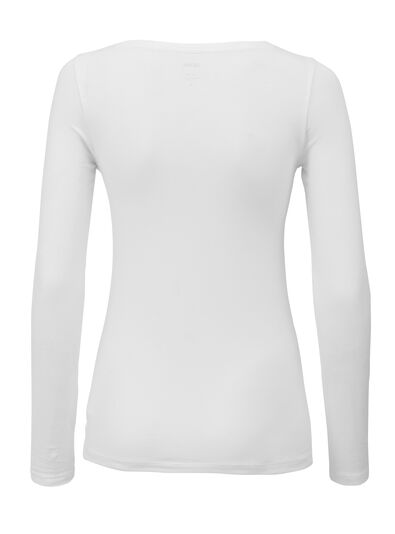 t-shirt femme blanc blanc - 1000005403 - HEMA