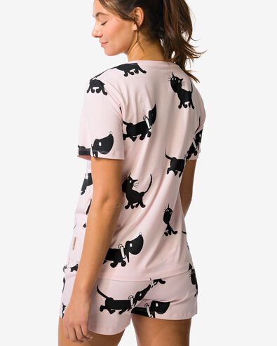 Takkie en Siepie damesshortama jersey lichtroze lichtroze - 23401550LIGHTPINK - HEMA