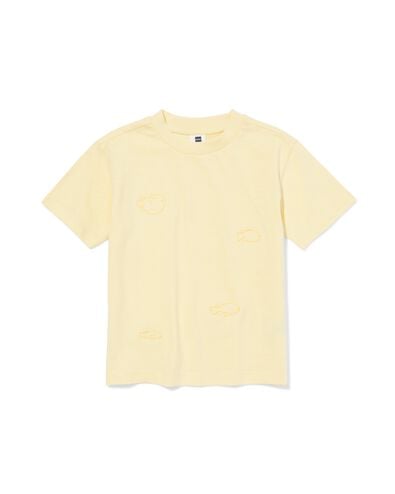 kinder T-shirt vissen lichtgeel lichtgeel - 30718102LIGHTYELLOW - HEMA