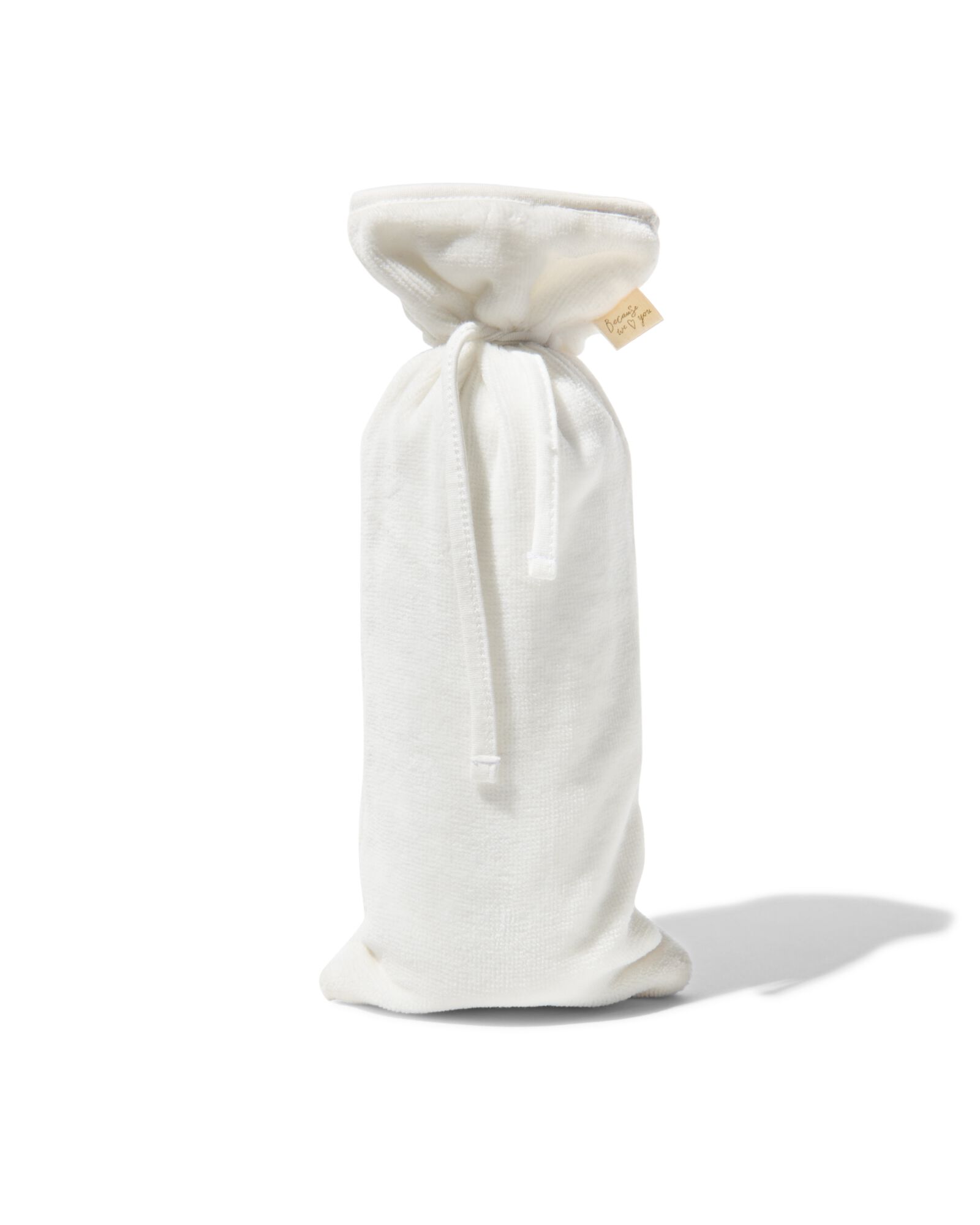 housse de bouillotte - 33x13.5 - velours blanc - 33394420 - HEMA