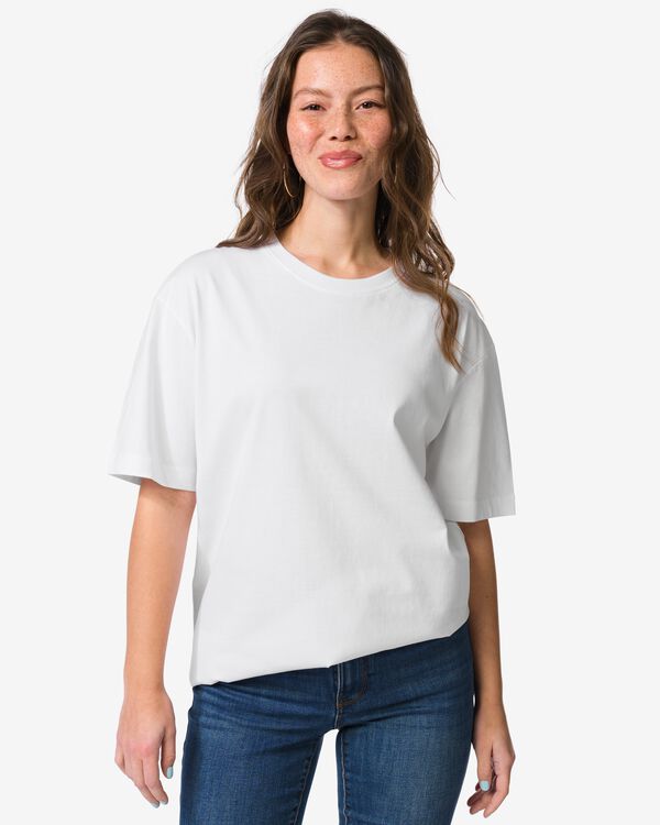 Damen-T-Shirt Do, Jersey wei&szlig; wei&szlig; - 36304320WHITE - HEMA