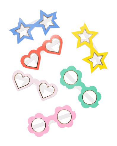 lunettes de f&ecirc;te en papier - 6 pi&egrave;ces - 14250194 - HEMA