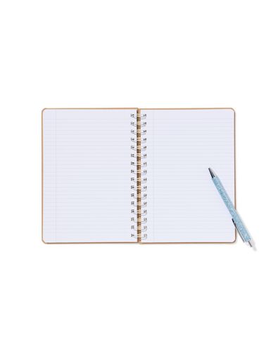 carnet A5 lignes kraft - 14120127 - HEMA