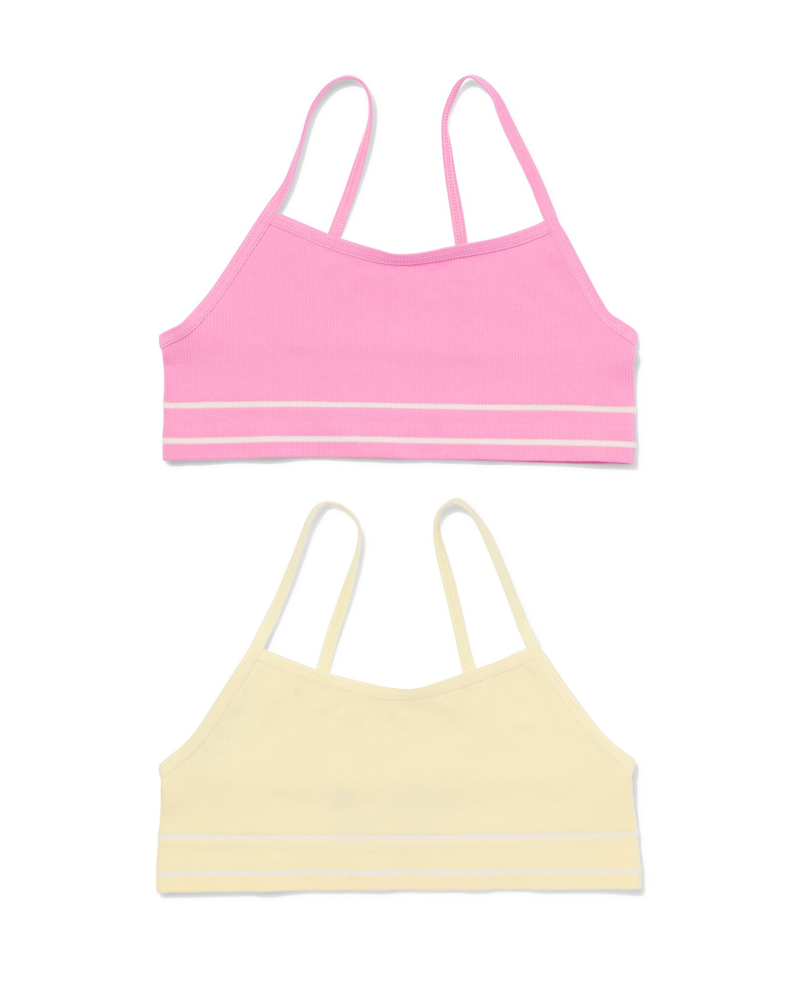 kinder naadloze top - 2 stuks multi multi - 19302360MULTI - HEMA