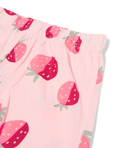 pyjacourt enfant fraise rose rose - 23003260PINK - HEMA