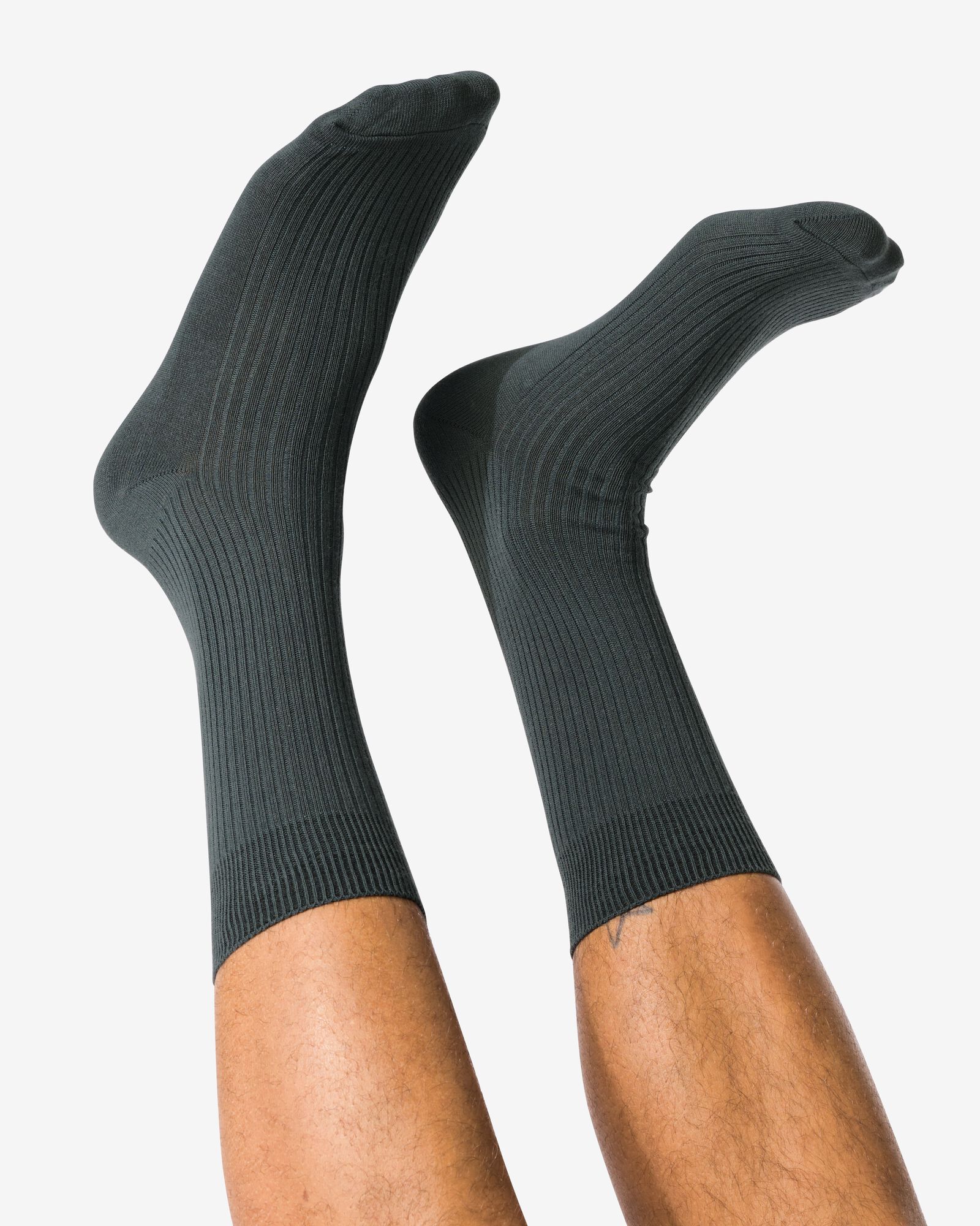Herrensocken, gerippt dunkelgrau - 4150375DARKGREY - HEMA