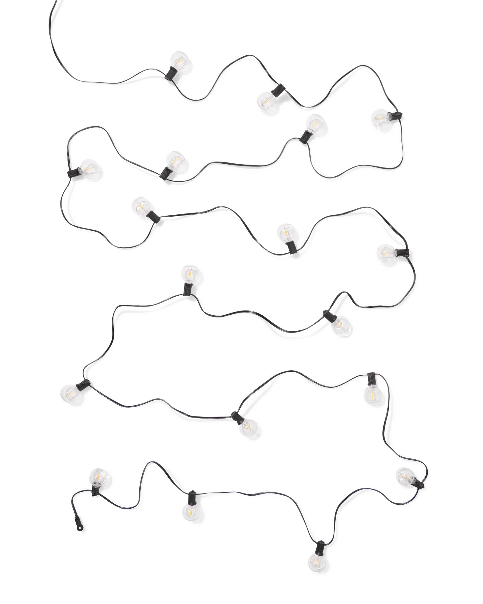 guirlande lumineuse de 10,95 m avec 18 lumi&egrave;res blanc chaud pour l'ext&eacute;rieur - 41822246 - HEMA