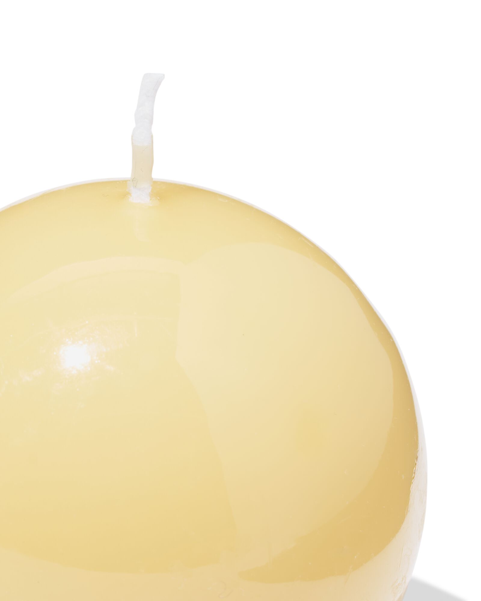 bolkaars ⌀7cm glad lichtgeel - 13504216 - HEMA