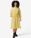 Damen-Kleid Koa, Knopfleiste, mit Leinenanteil, Blumen gelb gelb - 36289470YELLOW - HEMA