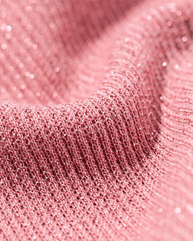 kindertop rib glitter roze roze - 30826704PINK - HEMA