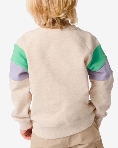 kindersweater met kleurblokken beige - 30777505BEIGE - HEMA