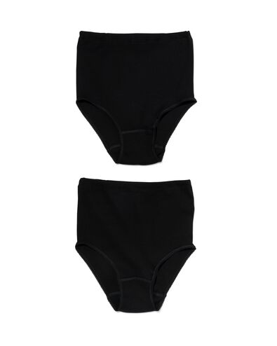 2-pak damesslips zwart zwart - 1000006555 - HEMA