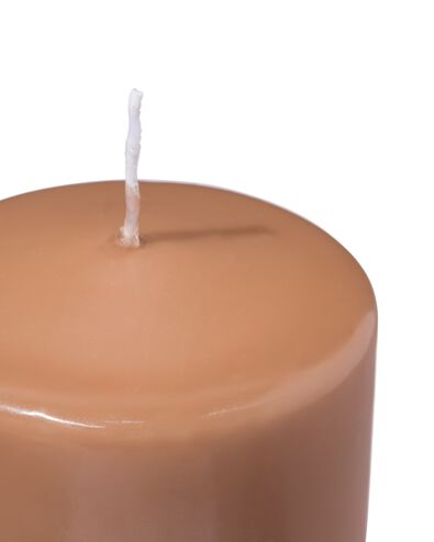 bougie cylindrique &Oslash;7x20cm brun - 13504048 - HEMA