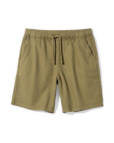 herenshort Wes regular fit poplin middengroen middengroen - 2149630MIDGREEN - HEMA