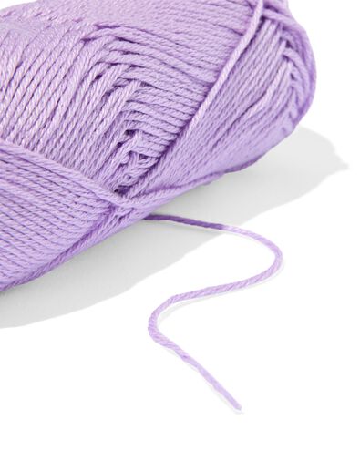 Baumwollgarn, 50 g, 105 m, Lila - 60760019 - HEMA