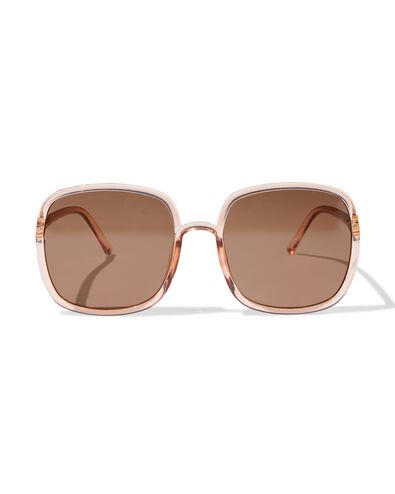 dameszonnebril groot vierkant bruin - 12500352 - HEMA