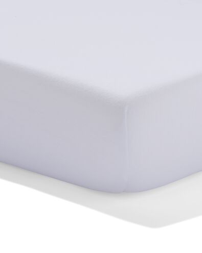 drap-housse surmatelas 160x200cm percale blanc - 5190134 - HEMA